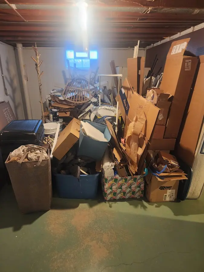 Roll-off dumpster container at job site for Yard Waste Dumpster Rental in Wayzata